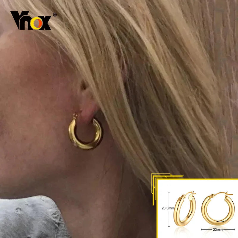 Minimalist Metal Hoop Earrings Zuran store