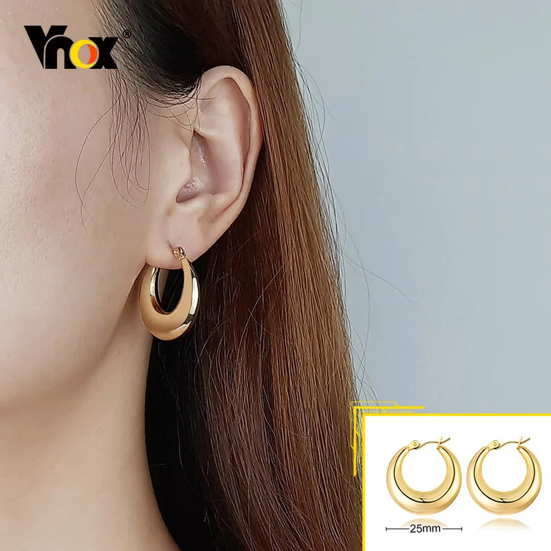 Minimalist Metal Hoop Earrings Zuran store