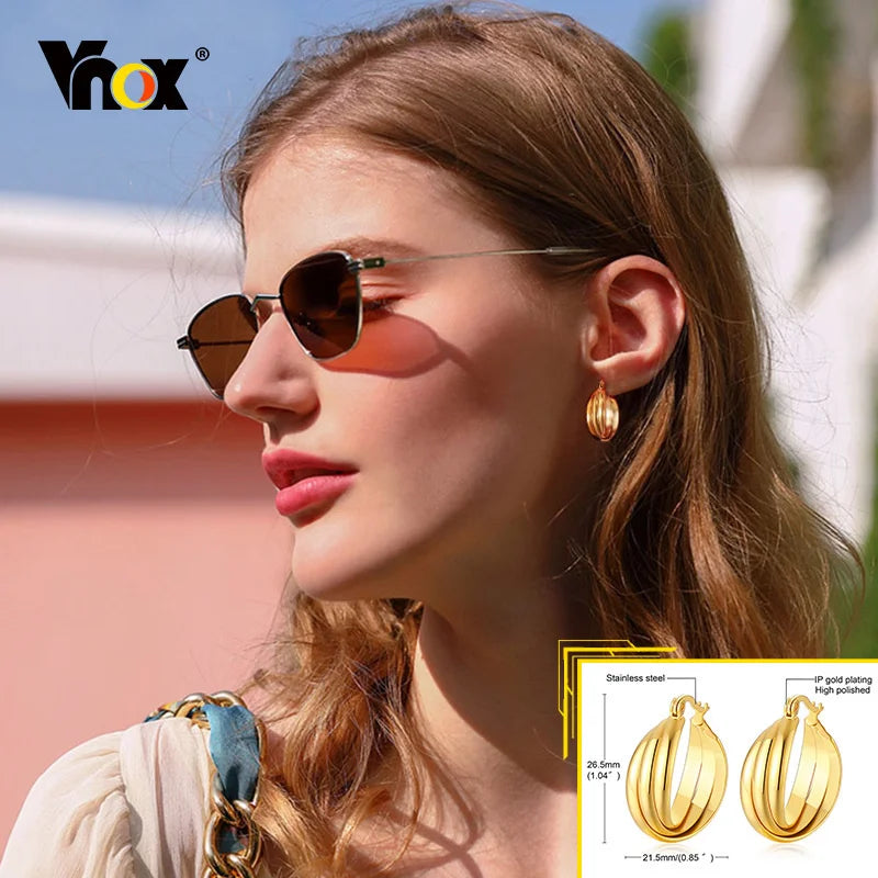 Minimalist Metal Hoop Earrings Zuran store