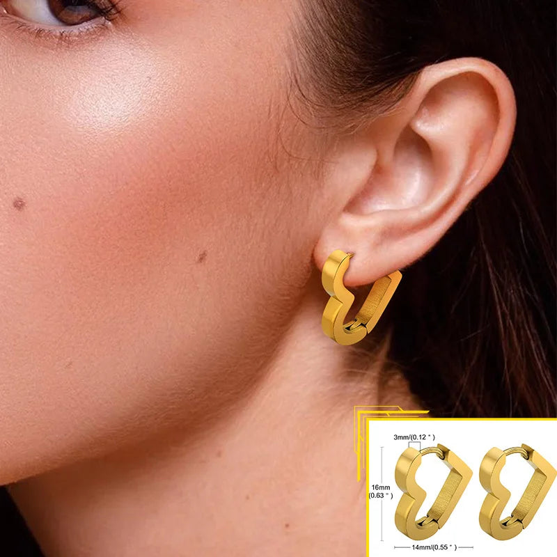 Minimalist Metal Hoop Earrings Zuran store