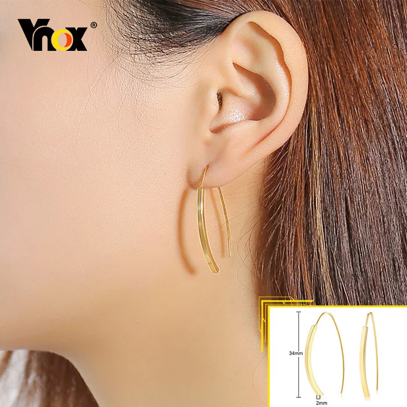 Minimalist Metal Hoop Earrings Zuran store