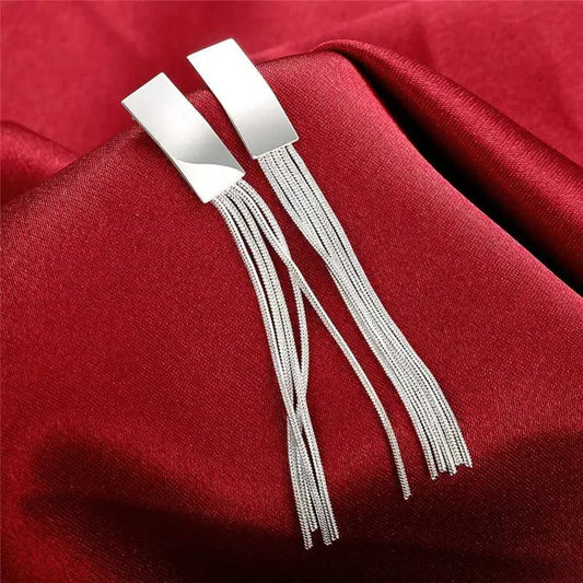 Long Tassel Earrings.